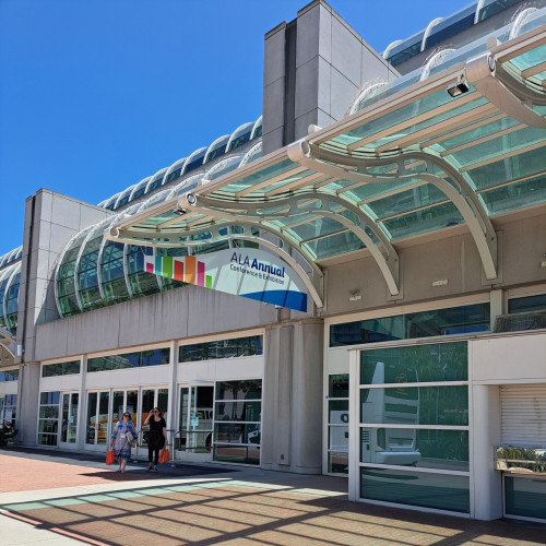 Exterior of the San Diego Convention Center, hosting the American Library Association Annual Convention.