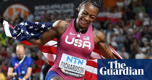 Sha’Carri Richardson of the USA won the women’s 100m, upsetting Jamaican favourites Shericka Jackson and Shelley-Ann Fraser-Pryce