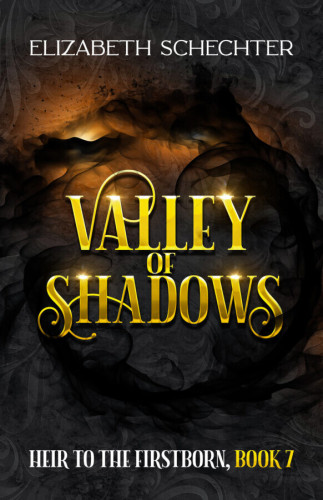 Cover - Valley of Shadows by Elizabeth Schecter - a ring of smoke against a dark brown background