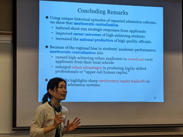 Chiaki Moriguchi concludes her paper