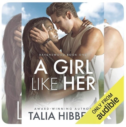 Audiobook cover of A Girl Like Her by Talia Hibbert.