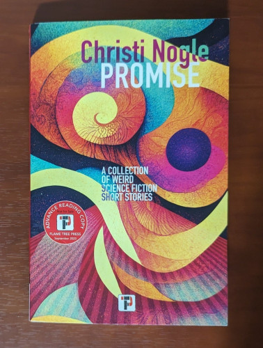 Cover of PROMISE by Christi Nogle. Many colored layers and rings make abstract swirls