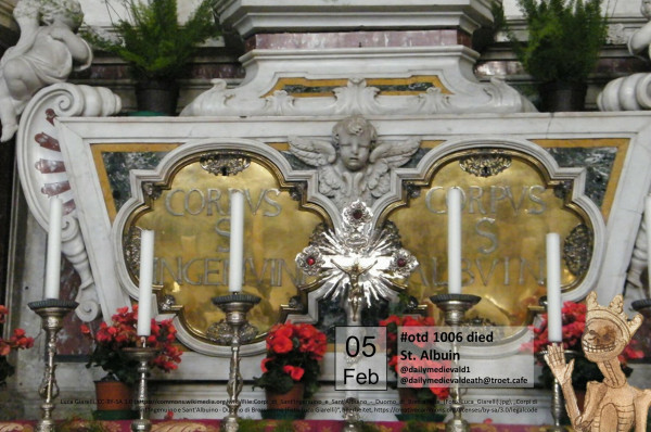 The picture shows the sarcophagus of St. Ingenuin and St. Albuin in the Bressanone Cathedral.