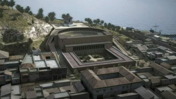 The 3D reconstruction of the Cartagena theater.