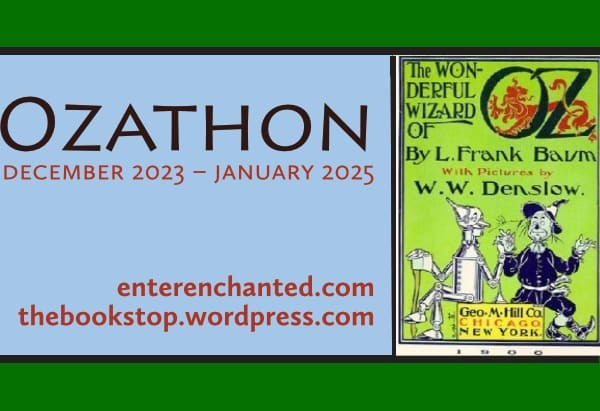 Ozathon banner but with the Wizard of Oz book in the right side box.