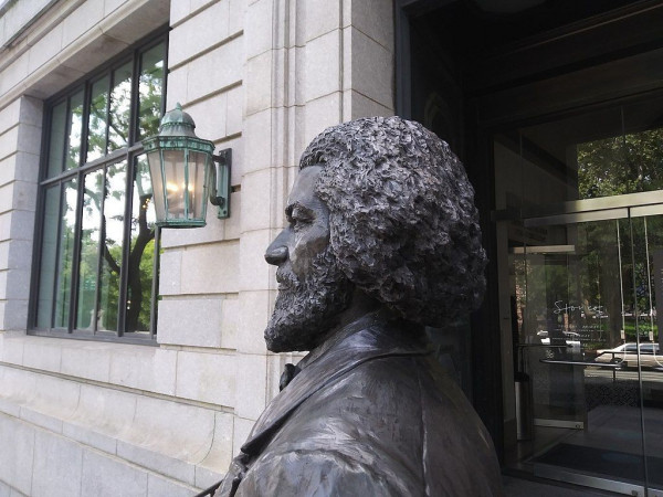 Statue of Frederick Douglass at the New York Historical Society.