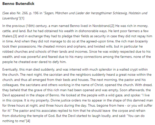 Part 1 of German folk tale "Benno Butendick". Drop me a line if you want a machine-readable transcript!