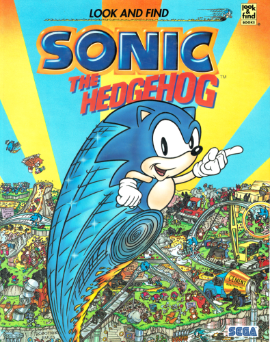 The cover of Sonic the Hedgehog Look and Find 