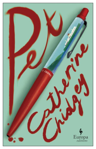 Book cover showing a red pen and the lettering looks like it's been painted in blood