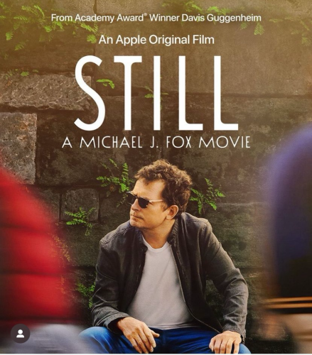 A picture of the poster for the Michael J. Fox documentary “Still: A Michael J. Fox Movie.”