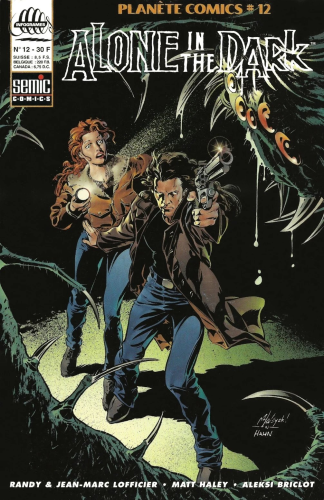 The French comic book cover of Alone In The Dark. 