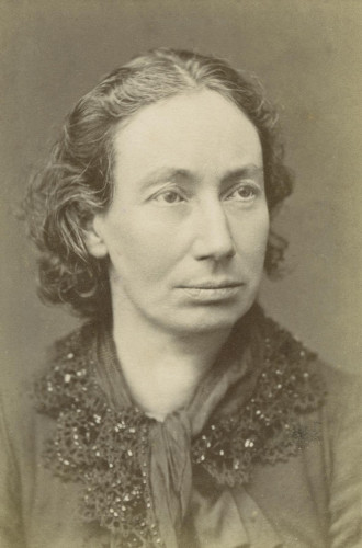 Portrait of Louise Michel, c 1880. By J.M. Lopez - Unknown source, Public Domain, https://commons.wikimedia.org/w/index.php?curid=10186336