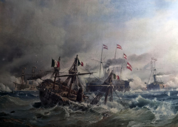 An artists impression of the Battle of Lissa (1866)