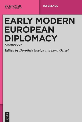 Cover of the book: Early modern European diplomacy. A handbook