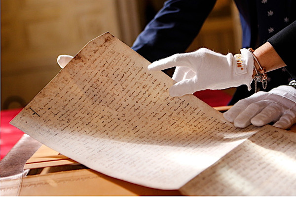 The original parchment of the testament of Marco Polo