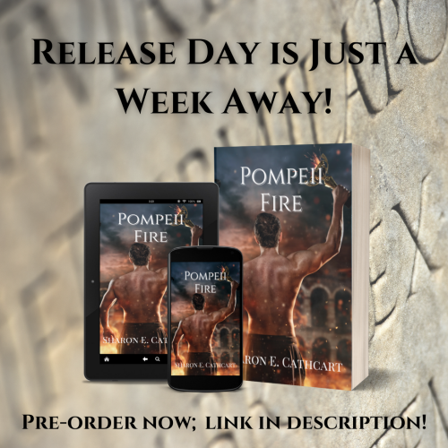 release day is just a week away - pompeii fire - pre-order now, link in description