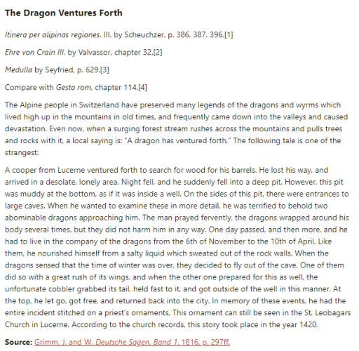 German folk tale "The Dragon Ventures Forth". Drop me a line if you want a machine-readable transcript!