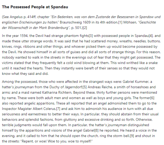 Part 1 of German folk tale "The Possessed People at Spandau". Drop me a line if you want a machine-readable transcript!